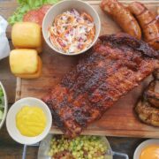 grilled pork ribs and sausages are the top favored dish in nha trang craft beer restaurants