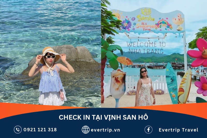 check in tại vịnh san hô 