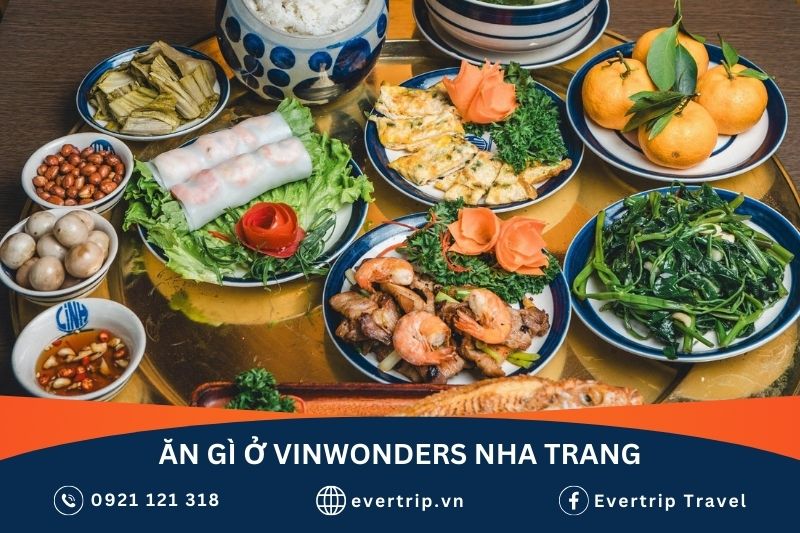 mâm cơm chuẩn các món việt của nhà hàng việt vinpearl nha trang