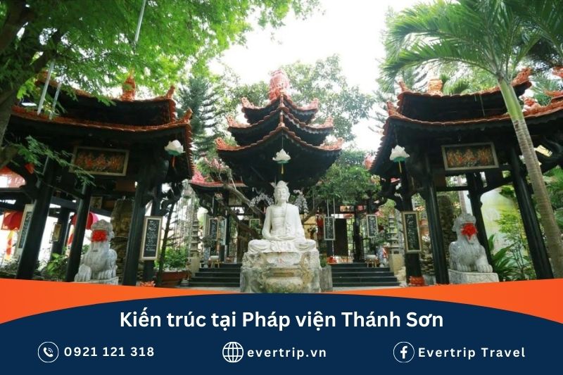 kiến trúc tại pháp viện thánh sơn