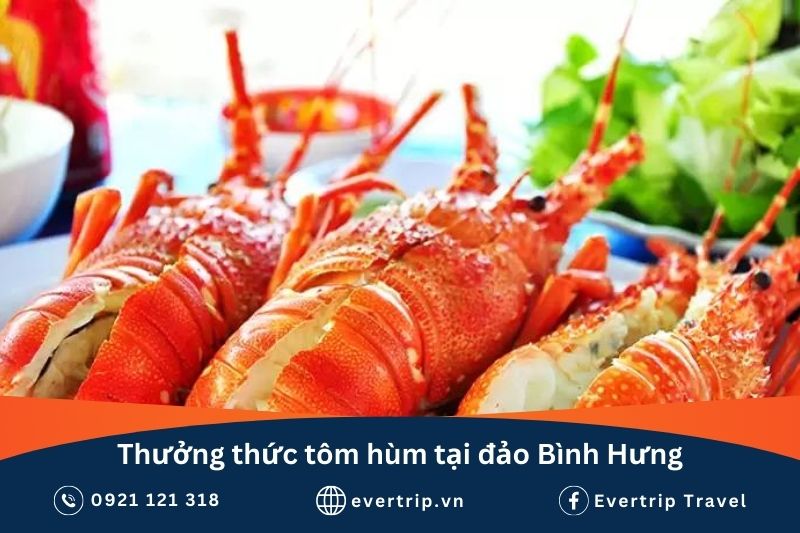 Tôm hùm ở đảo bình hưng