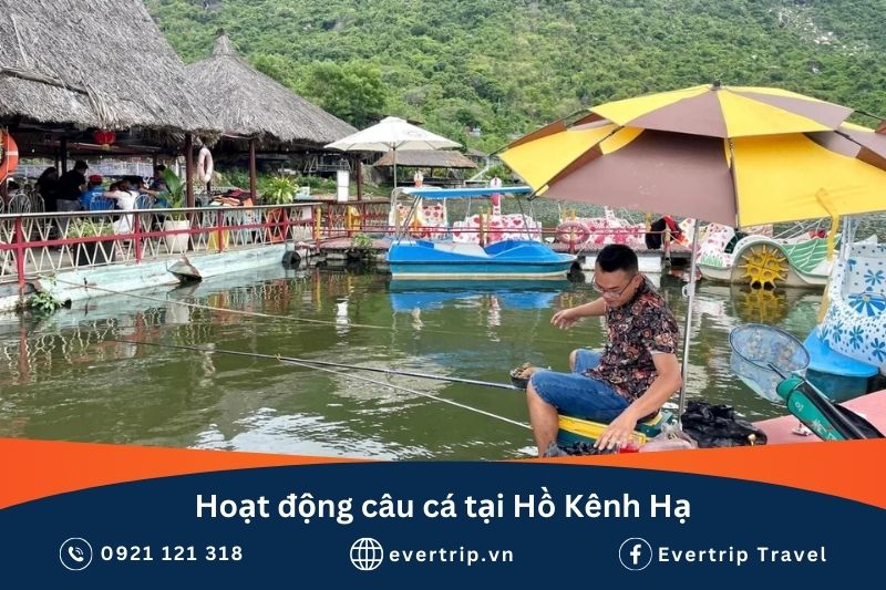 câu cá tại hồ kênh hạ nha trang