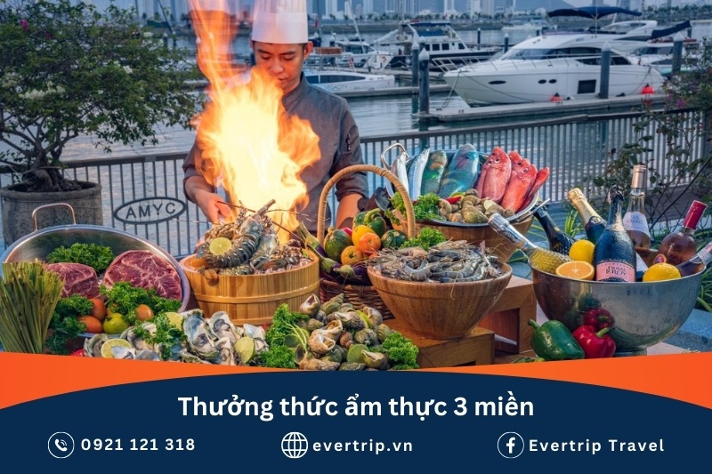 ẩm thực đa dạng tại bến du thuyền nha trang