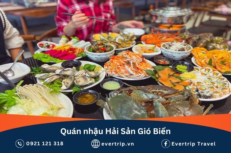 quán nhậu nha trang hải sản gió biển