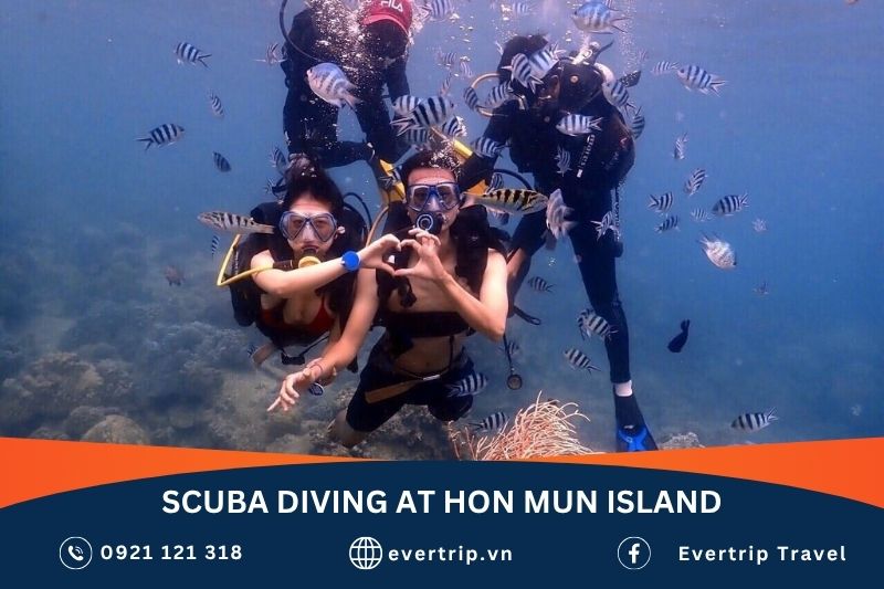 scuba diving in hon mun island nha trang 
